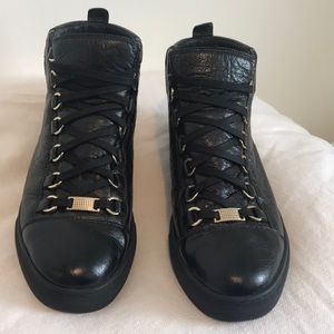 Balenciaga Arena Leather Sneakers